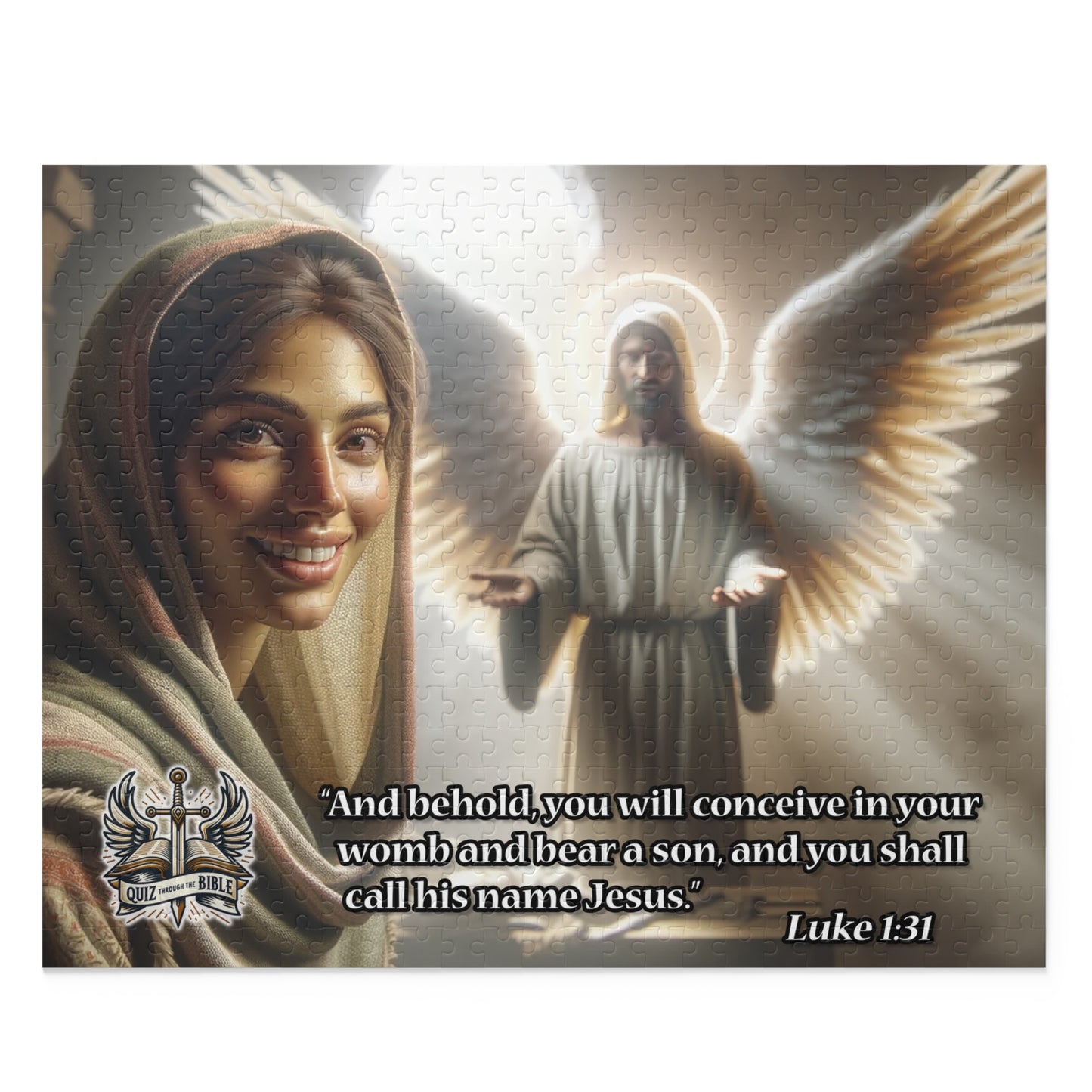 Mary's Angel Visit Puzzle (120, 252, 500 piece)